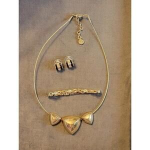 Anne Klien New York Necklace, Bracelet, And Earrings Lot